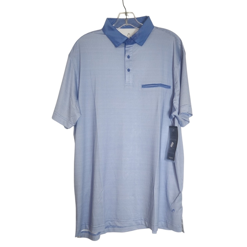 HEAD Golf Shirt New With Tags-XLarge -‎ Ocean/Blue